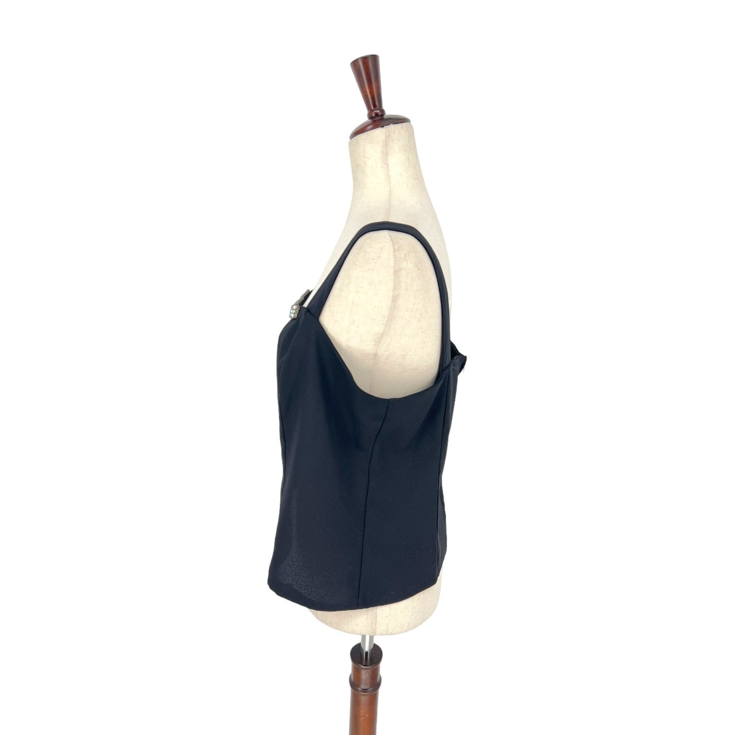 Vintage Jeweled Neckline Square Neck Tank | 12