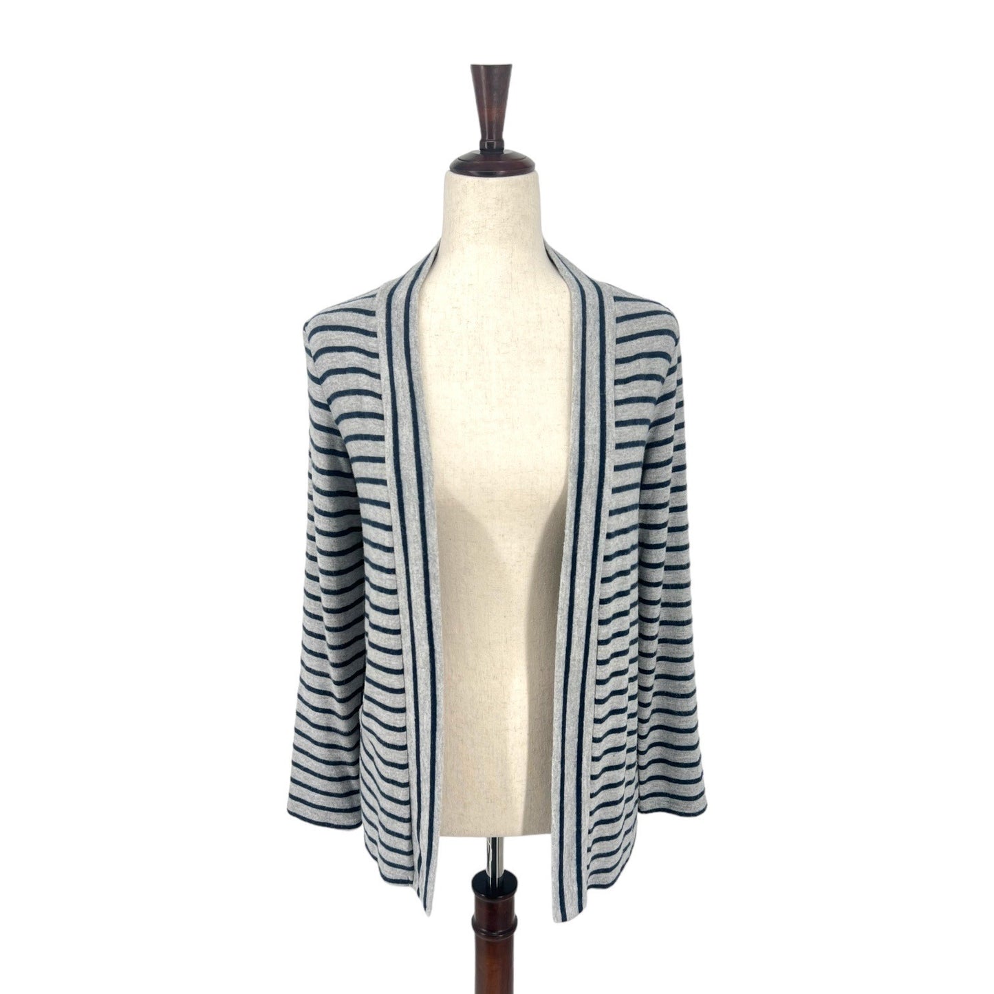 MIX by 41 Hawthorn Striped Open Front Cardigan | Extra Small