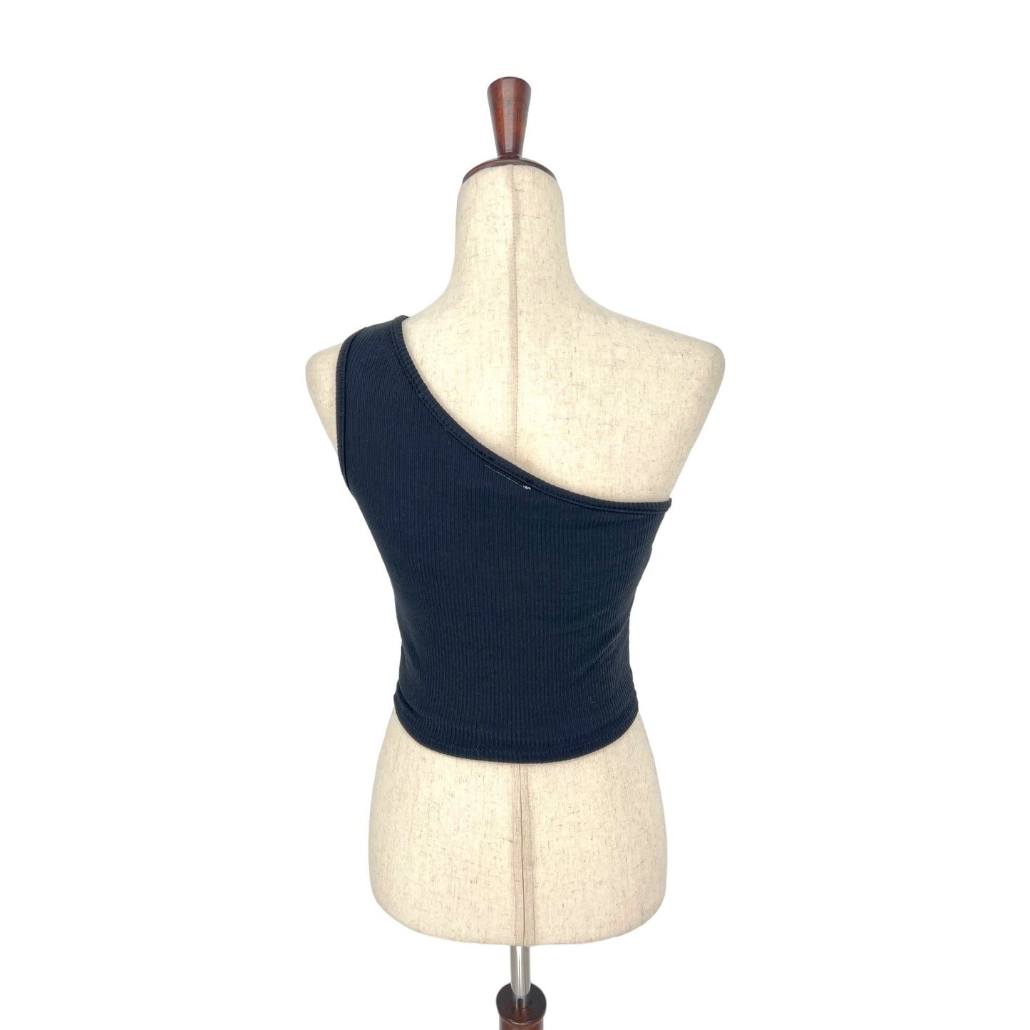 NWT Glosse One Shoulder Ribbed Crop Top | Large