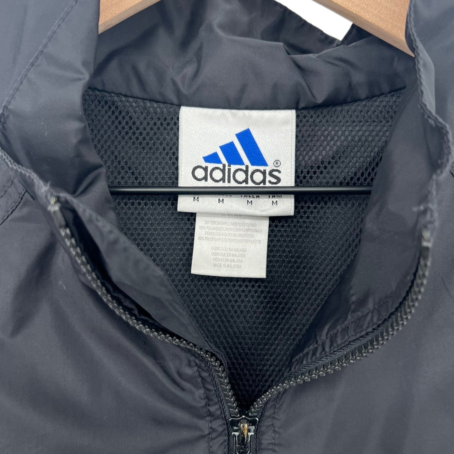 Adidas Windbreaker Hooded Zip-up Jacket | Medium