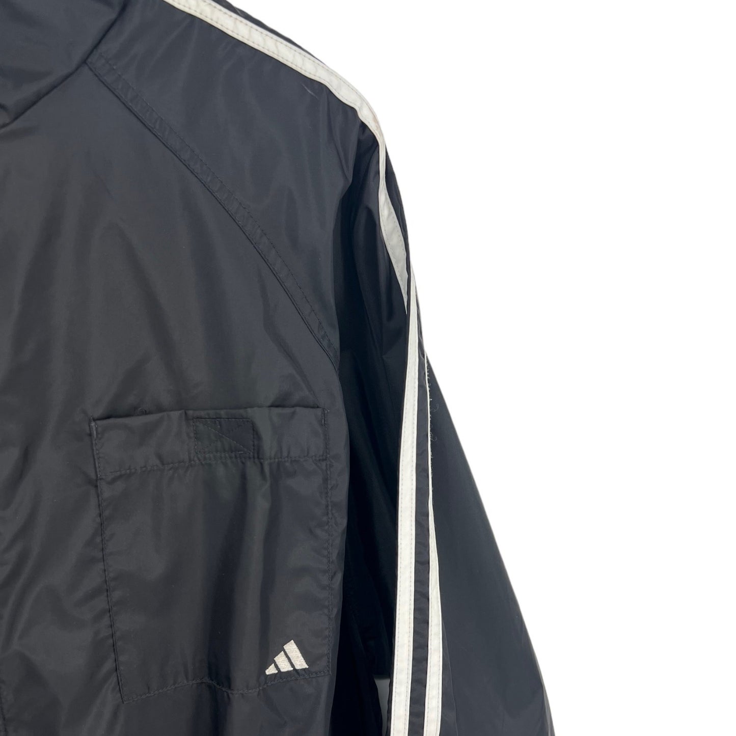 Adidas Windbreaker Hooded Zip-up Jacket | Medium