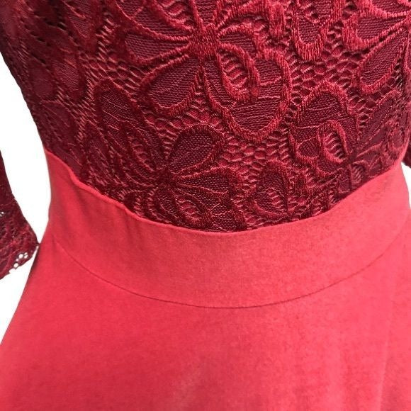 NWT Miss May Vintage Floral Off The Shoulder Lace Cocktail Dress | Medium