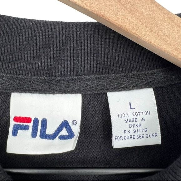 Vintage Fila Polo Half Button Up Shirt | Large