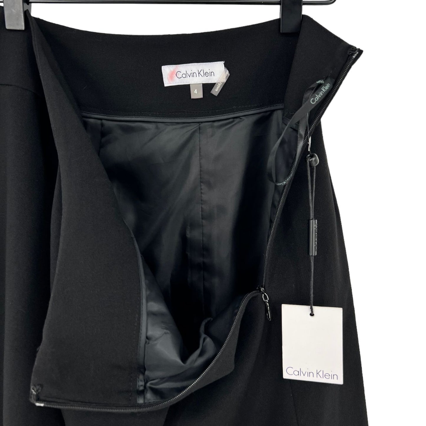 NWT Calvin Klein Draped Faux Wrapped Skirt | 4