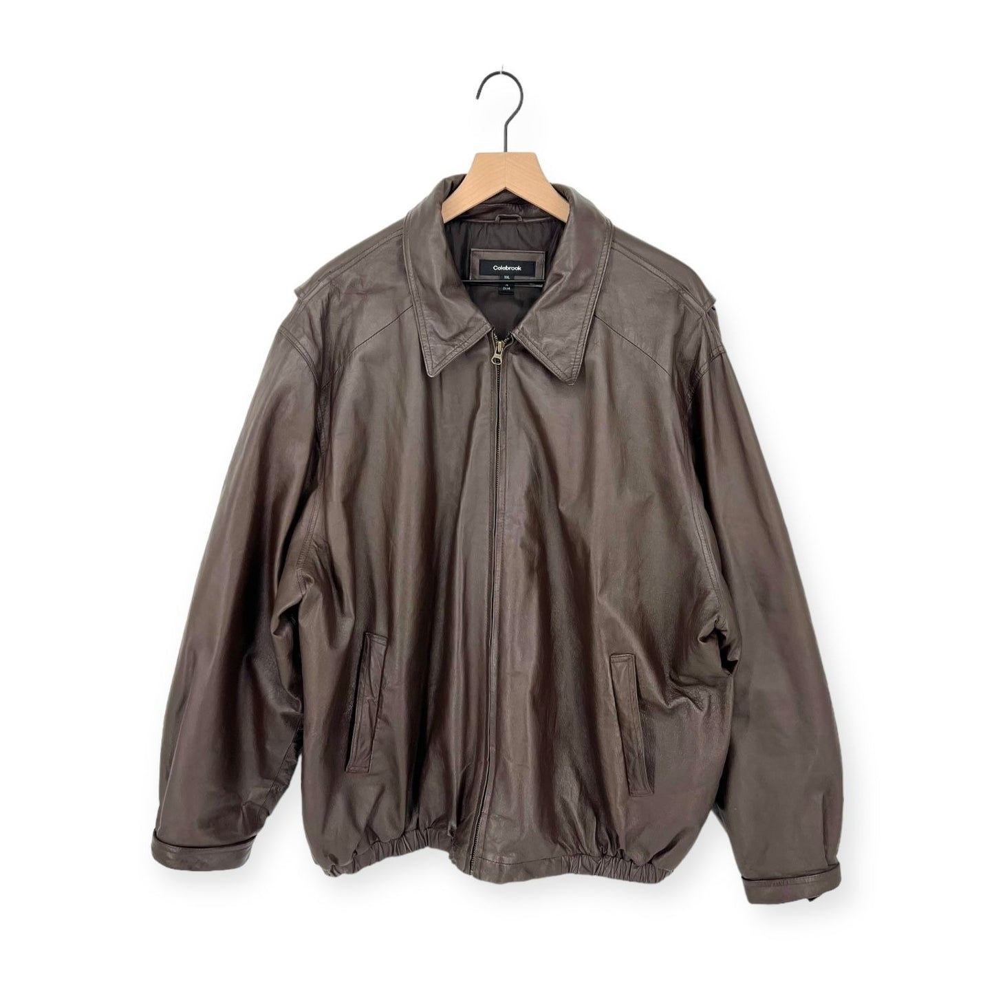 Vintage Colebrook Zip-up Leather Jacket | Extra Extra Large
