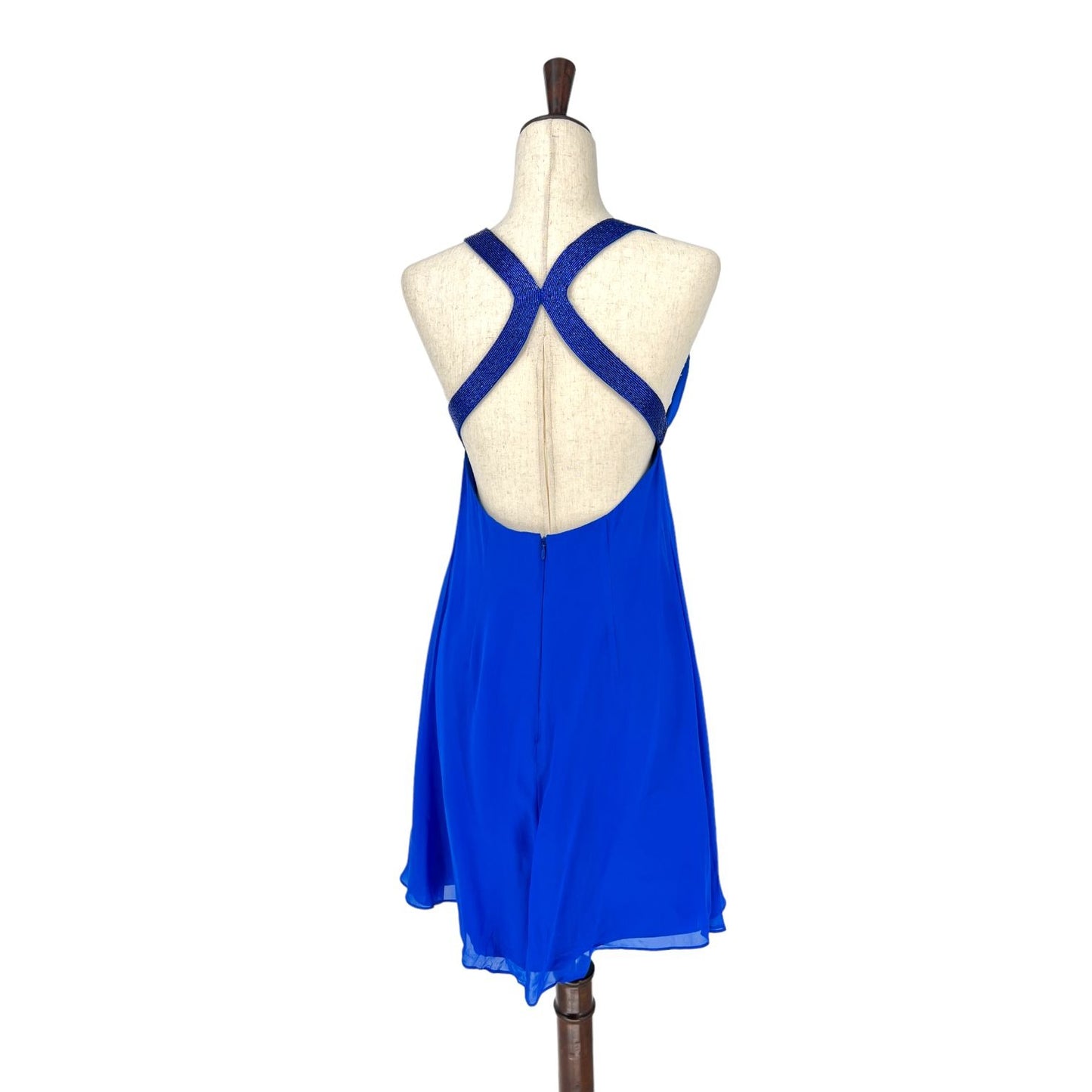 Cache Beaded Silk Dress | Extra Small