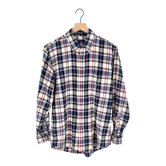 Pendleton Oceanside Plaid Button Up Collar Shirt | Medium