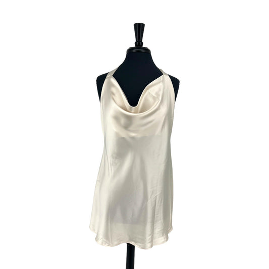 NWT Cantonwalker Cowl Neck Halter-neck Satin Mini Dress | Large