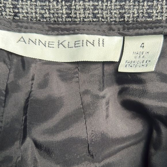 Vintage Anne Klein II 100% Pure Wool Plaid Skirt | 4