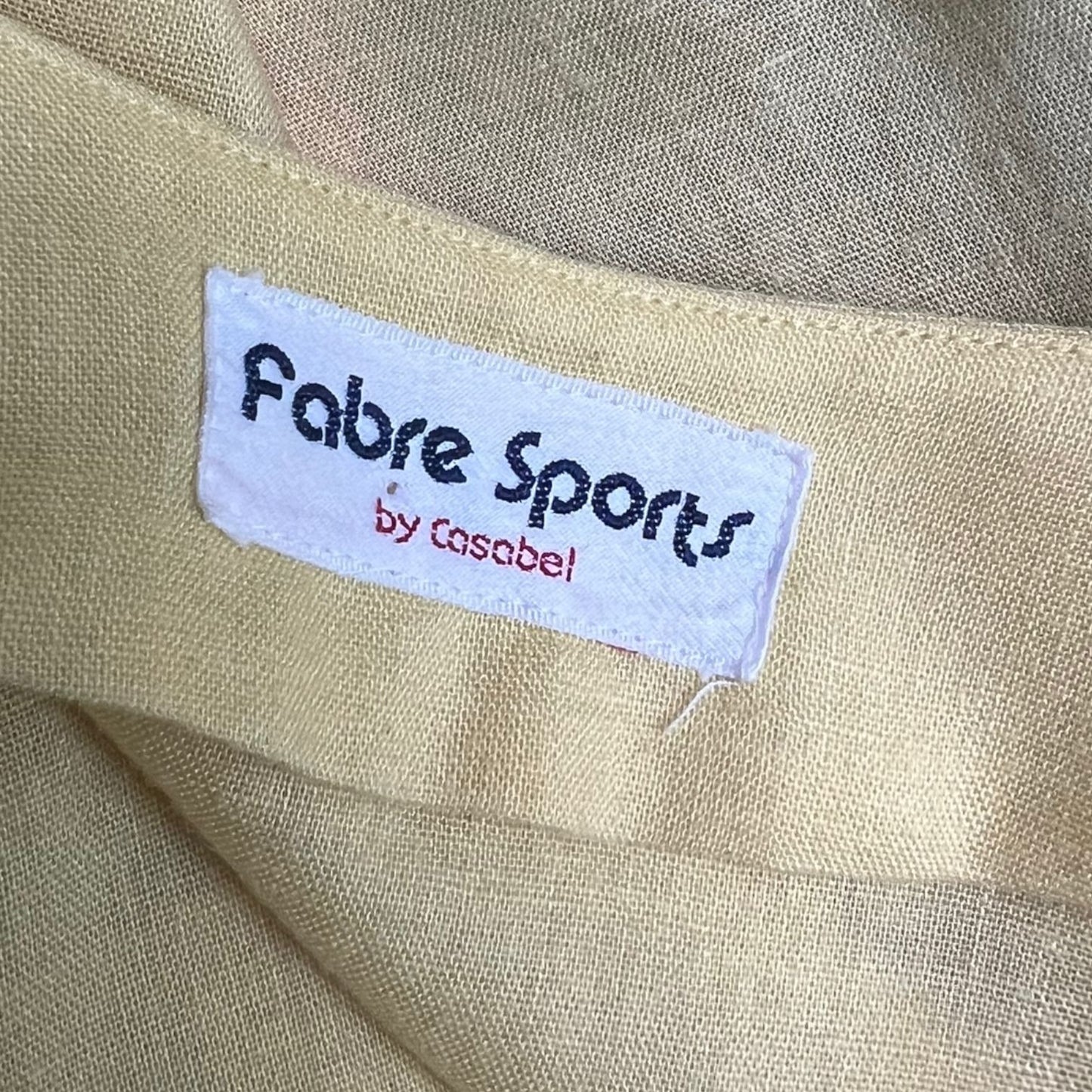 Vintage Fabre Sports by Casabel Peplum Button Up Blouse | Extra Small