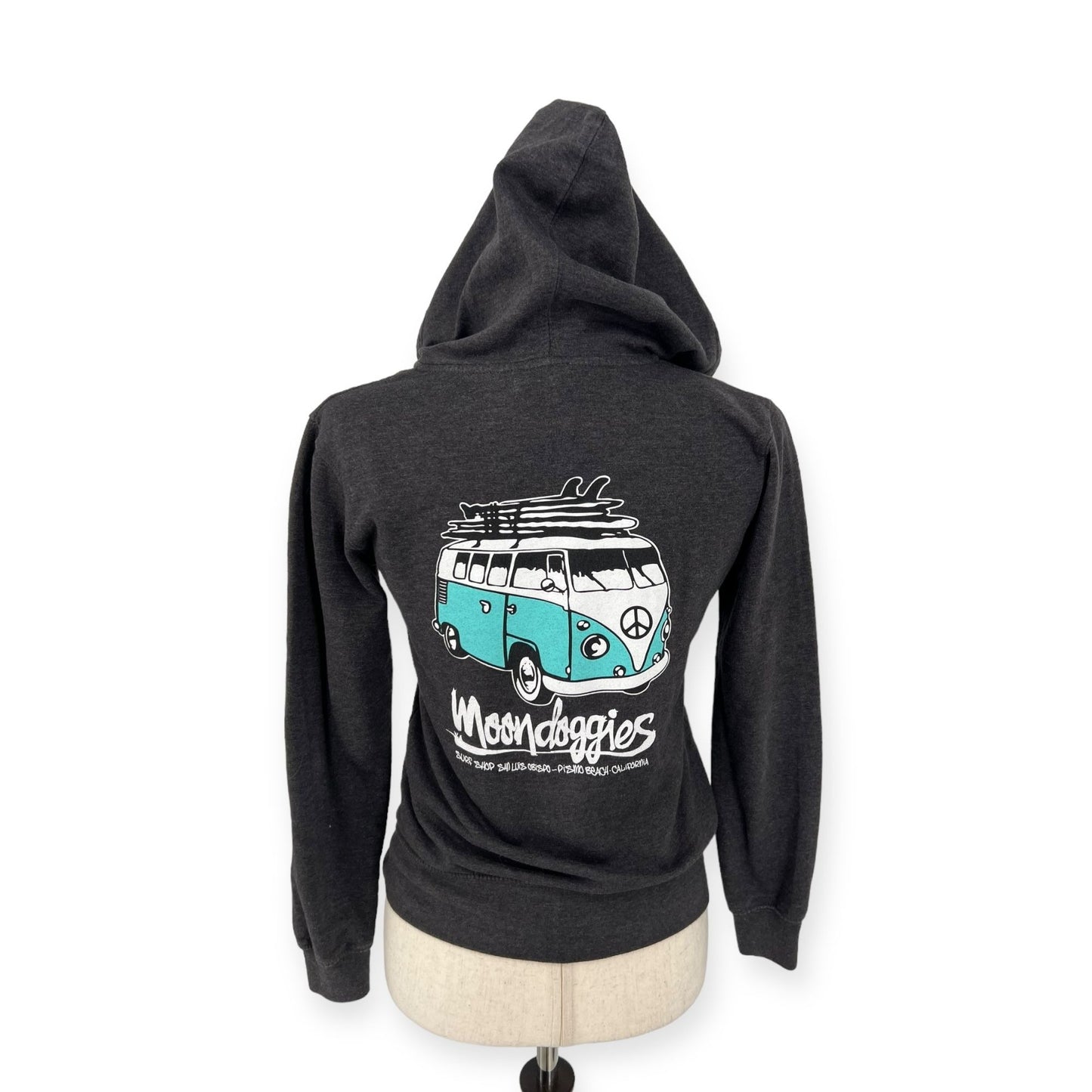 Moondoggies Beach Club Bus Zip Hoodie | Extra Small