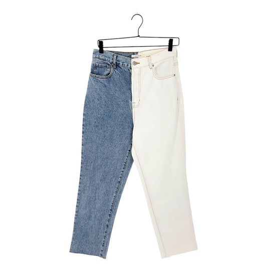 NWT PacSun Eco White Two-Tone High Waisted Straight Leg Jeans | 29