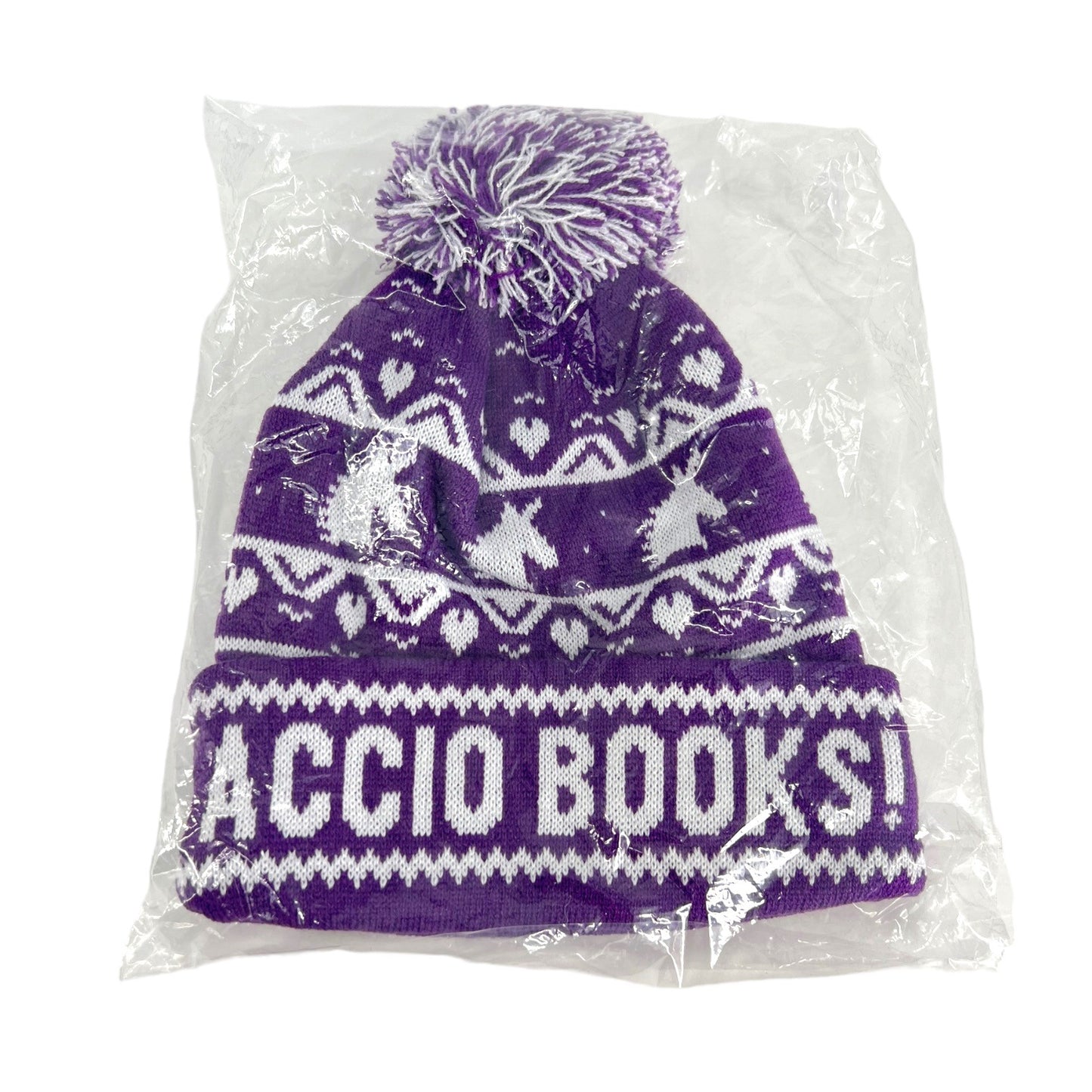 NWT Harry Potter Accio Books! Pom Pom Beanie