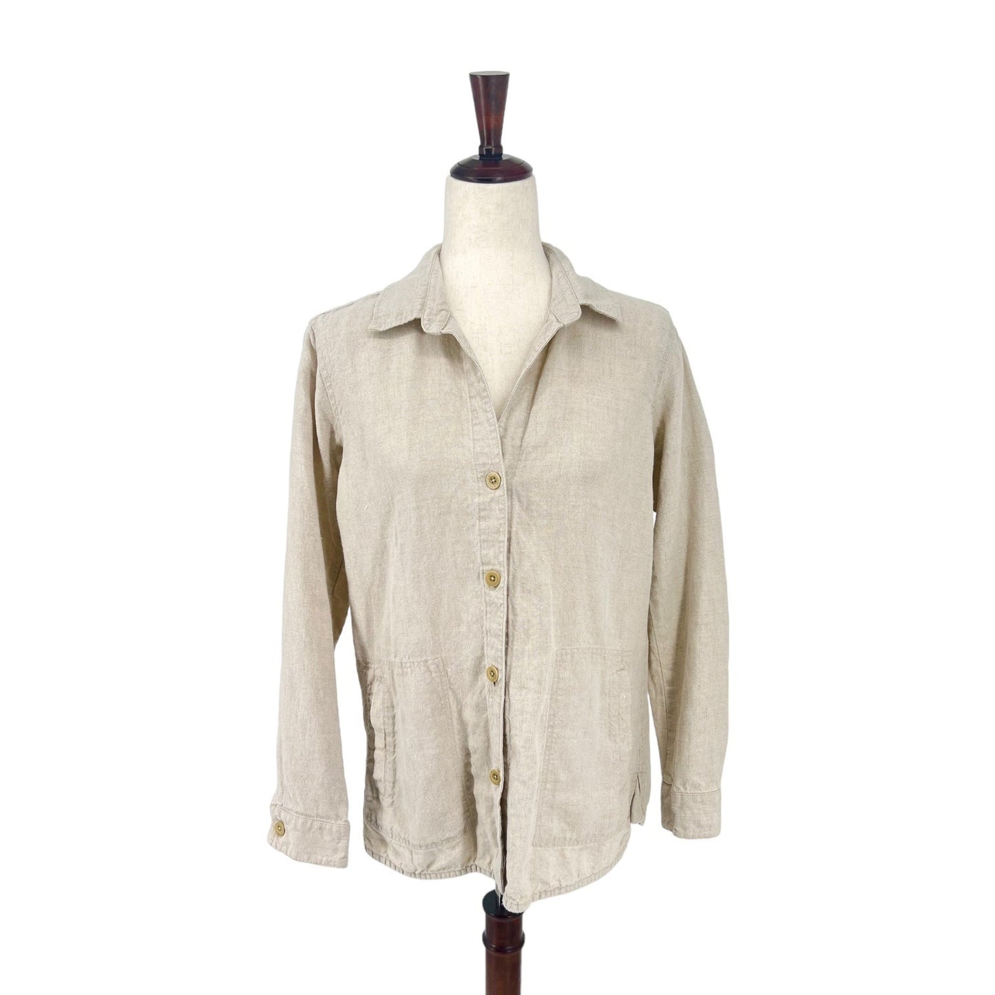 Orvis Button Up Linen Top | Small