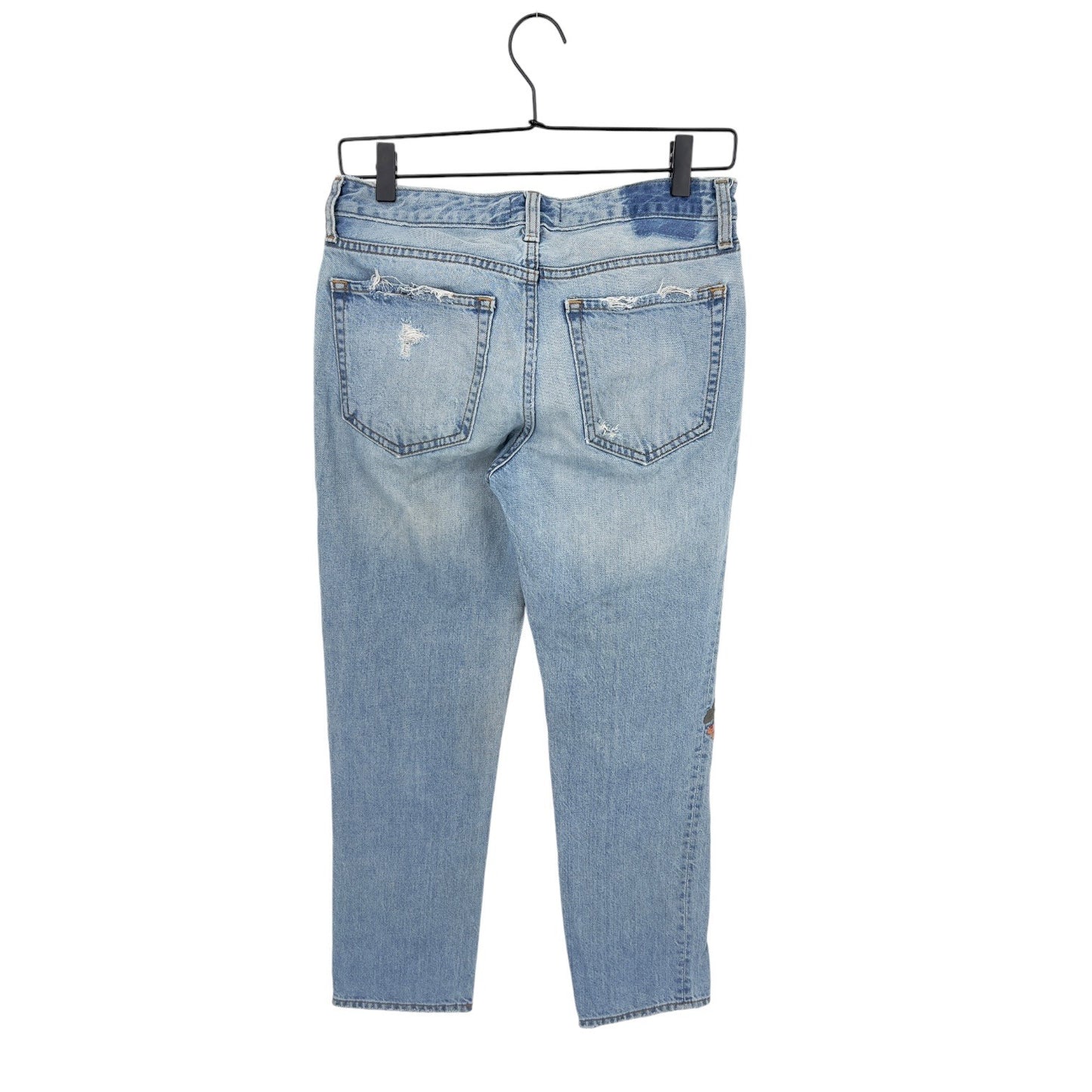 Abercrombie & Fitch A&F Harper Low Rise Ankle Embroidered Jeans | 24