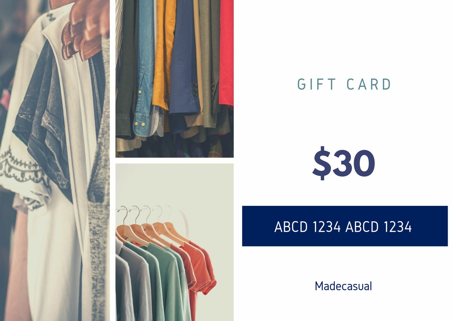 Madecasual Gift Card